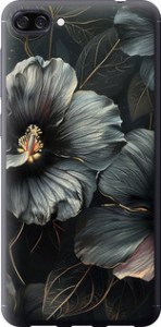 Чохол Чорні квіти на Asus ZenFone 4 Max ZC520KL