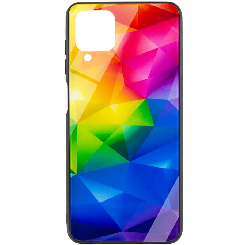 TPU+Glass чехол Diversity для Samsung Galaxy A12 / M12 (Rainbow)