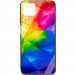 TPU+Glass чехол Diversity для Samsung Galaxy A12 / M12 (Rainbow)