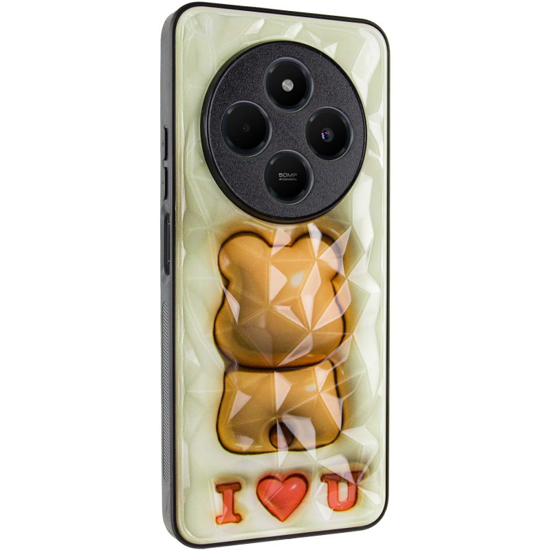 TPU+PC чохол Prisma Fluffie на Xiaomi Redmi 14C / Poco C75 (Bear)
