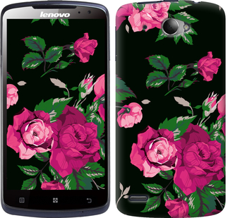 

Чохол Троянди на чорному тлі на Lenovo S920 546941