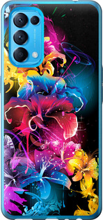 

Чехол Абстрактные цветы для Oppo Find X3 Lite 1634193
