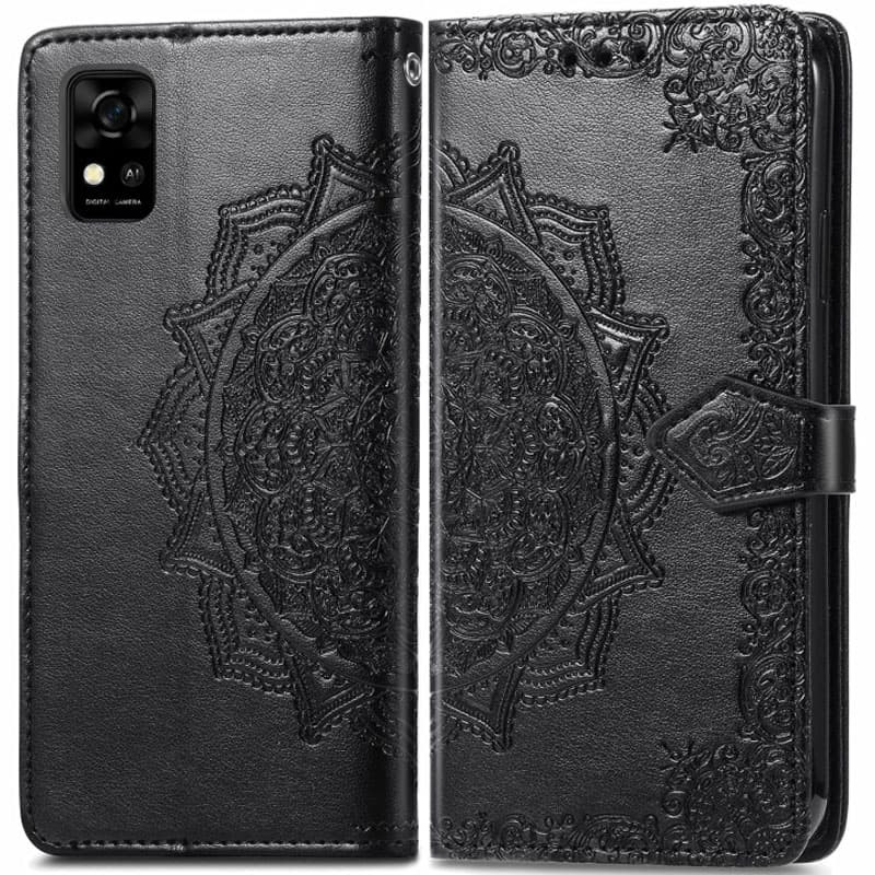 Фото Кожаный чехол-книжка Art Case с визитницей для ZTE Blade A31 (Черный) на vchehle.ua