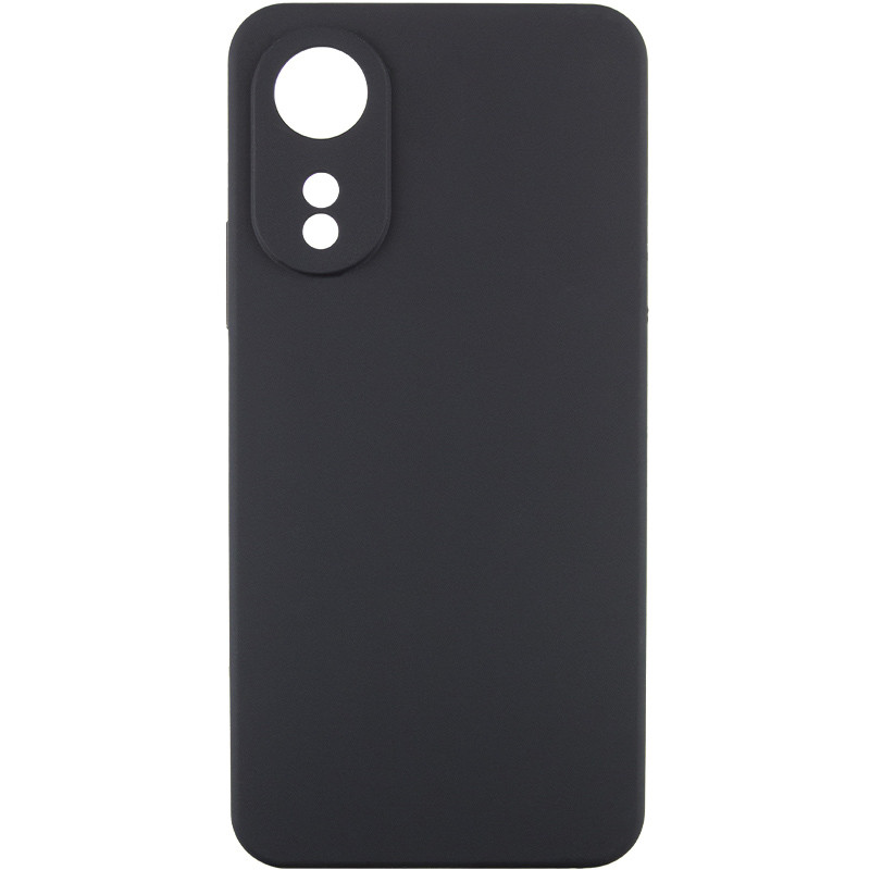 Чехол Silicone Cover Lakshmi Full Camera (AAA) для Oppo A78 4G (Черный / Black)