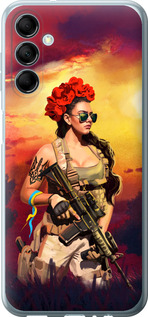 Чохол Українка зі зброєю на Samsung Galaxy M14 M146B