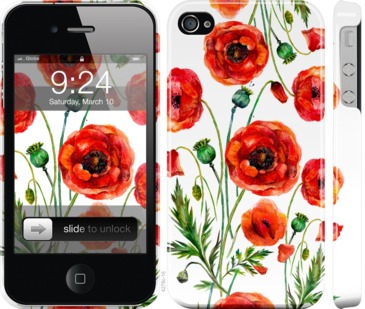 

Чехол Нарисованные маки для iPhone 4 743731