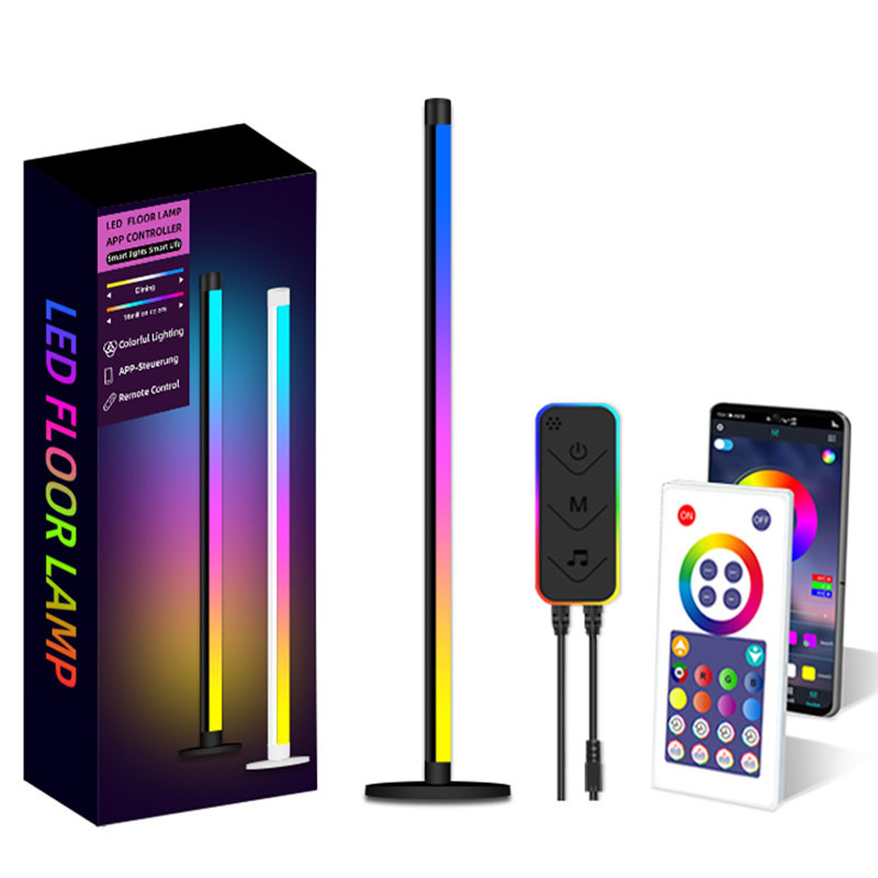 Напольная угловая LED лампа RGB SAL-005B 120cm Bluetooth USB with app (Black)