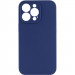 Чехол Silicone Case Full Camera Protective (AA) NO LOGO для Apple iPhone 14 Pro (6.1") (Синий / Deep navy)