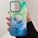 Фото Чохол TPU Shiny Mountain (MagFit) на Apple iPhone 14 Pro Max (6.7") (Green / Blue) на vchehle.ua