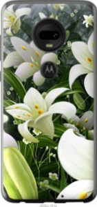 Чехол Белые лилии для Motorola Moto G7