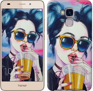 

Чохол Арт-дівчина в окулярах для Huawei Honor 5C 247191