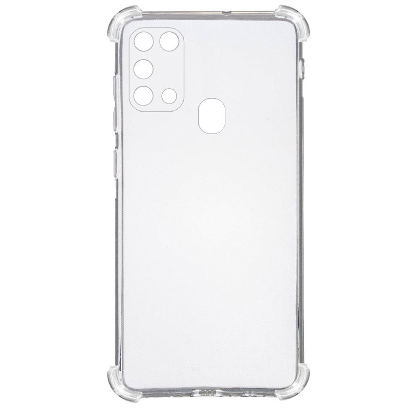 

TPU чохол GETMAN Ease logo посилені кути на Samsung Galaxy M31 (Прозорий / Transparent) 930237