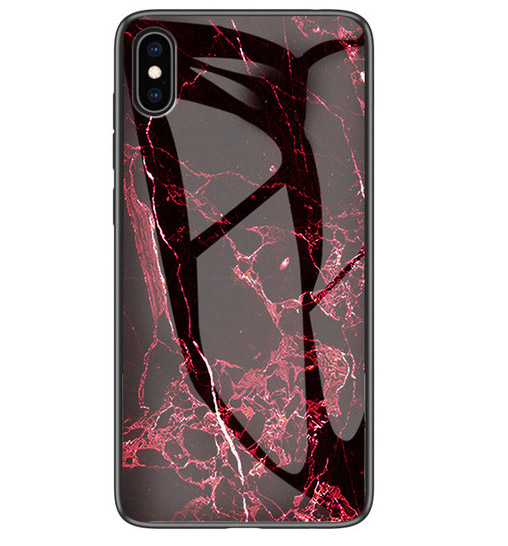 

TPU+Glass чехол Luxury Marble для Apple iPhone XS Max (6.5") (Марсала / Бордовый) 708035