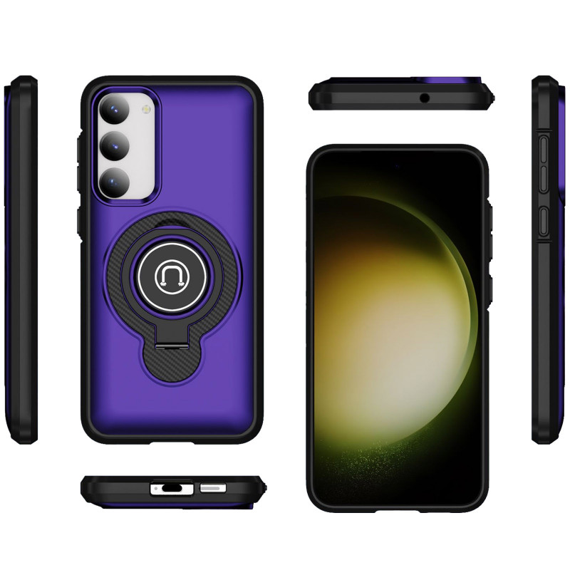 Фото TPU+Textured PC Magnet на Samsung Galaxy S23 (Purple) в маназині vchehle.ua