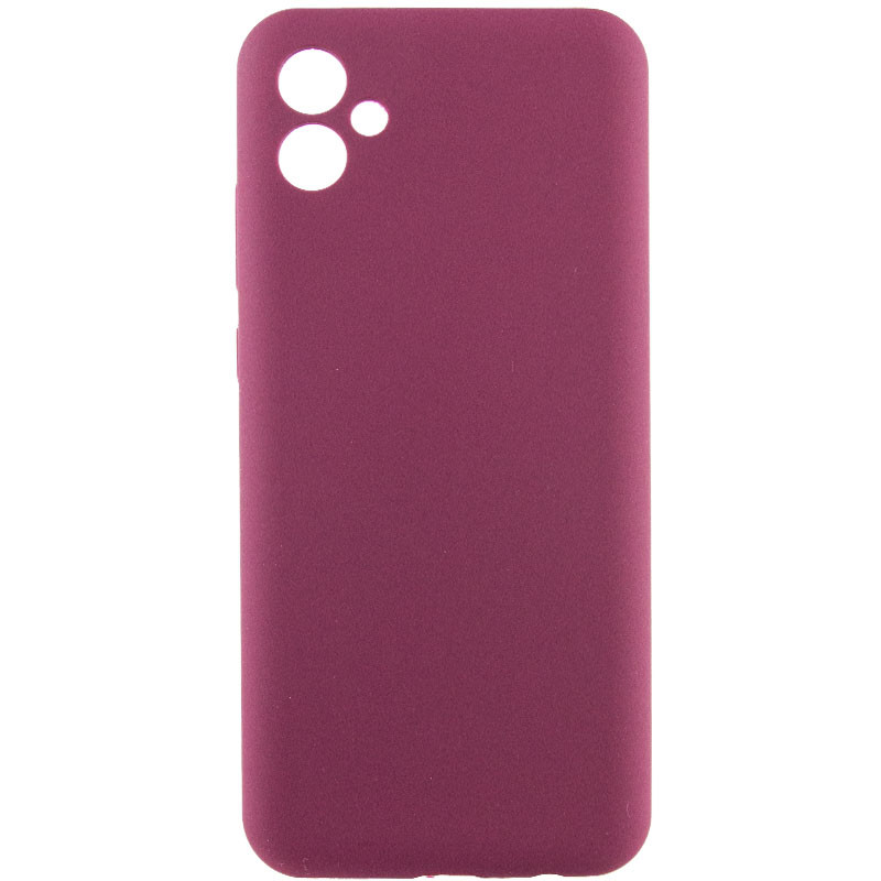 Чехол Silicone Cover Lakshmi Full Camera (AAA) для Samsung Galaxy A06 (Бордовый / Plum)