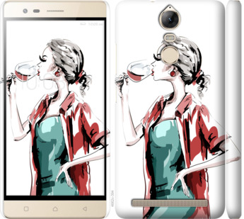 

Чехол Девушка с бокалом для Lenovo Vibe K5 Note A7020a40 841503