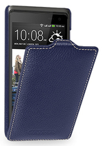 Кожаный чехол (флип) TETDED для HTC Desire 600 (Синий / Navy Blue)