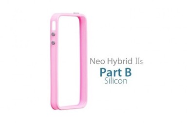 Бампер SGP Neo Hybrid 2S Mix & Match Part B [Silicone Only] для iPhone 4/4s (Розовый / Hot Pink)