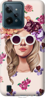 

Чехол Девушка с цветами v2 для Realme C31 1383287