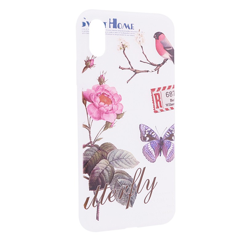 

TPU чохол OMEVE Pictures для iPhone X (5.8") (Квіти і пташка) 273873