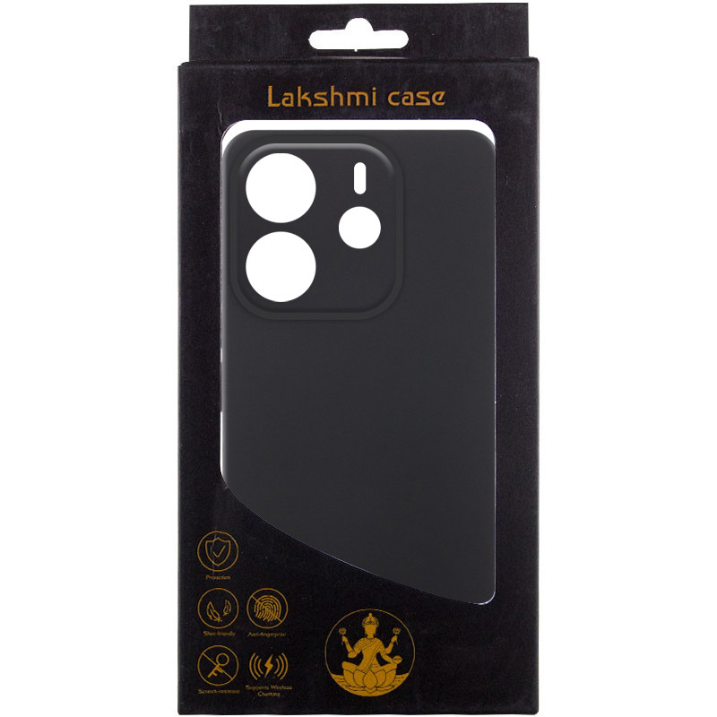 Фото Чохол Silicone Cover Lakshmi Full Camera (AAA) на Xiaomi Redmi Note 14 4G (Чорний / Black) на vchehle.ua