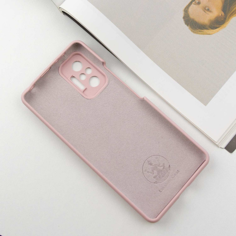 Фото Чохол Silicone Cover Lakshmi Full Camera (AAA) на Xiaomi Redmi Note 10 Pro / 10 Pro Max (Рожевий / Pink Sand) в маназині vchehle.ua