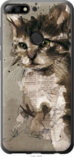

Чехол Котёнок из пятен и линий для Huawei Y7 Prime (2018) 1390993