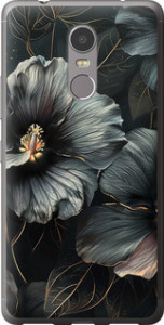 Чохол Чорні квіти на Lenovo K6 Note