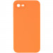 Silicone Case Square Full Camera Protective (AA) NOLOGO на Apple iPhone 7 / 8 / SE (2020) (4.7") (Помаранчевий / Papaya)