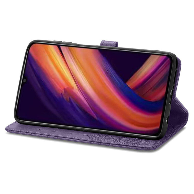 Фото Кожаный чехол-книжка Art Case с визитницей для Samsung Galaxy A35 (Фиолетовый) в магазине vchehle.ua