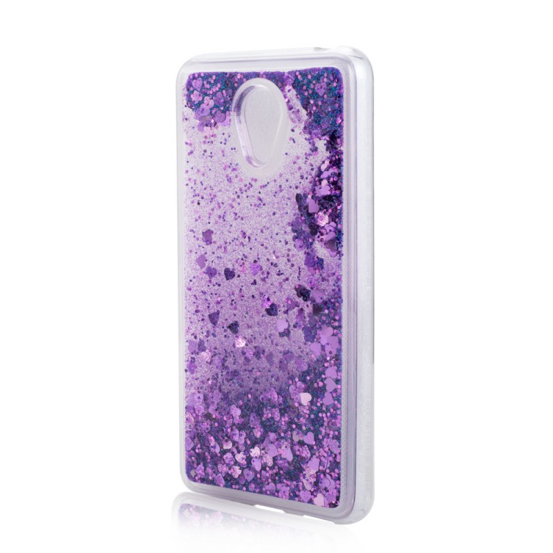 

TPU чохол Liquid hearts на Meizu M6 Note (Фіолетовий) 586842
