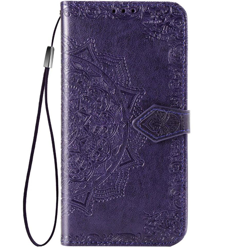 Кожаный чехол (книжка) Art Case с визитницей для Xiaomi Redmi 7 (Фиолетовый)