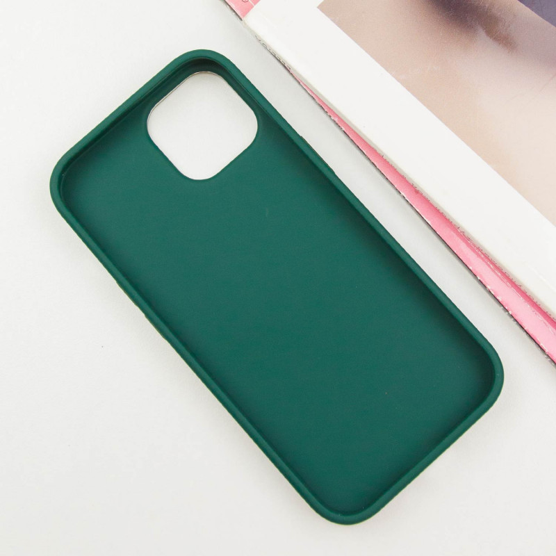 Фото TPU чехол Bonbon Metal Style with Magnetic safe для Apple iPhone 15 (6.1") (Зеленый / Army Green) на vchehle.ua