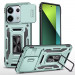 Ударопрочный чехол Camshield Army Ring для Xiaomi Redmi Note 13 Pro 4G / Poco M6 Pro 4G (Зеленый / Light Green)