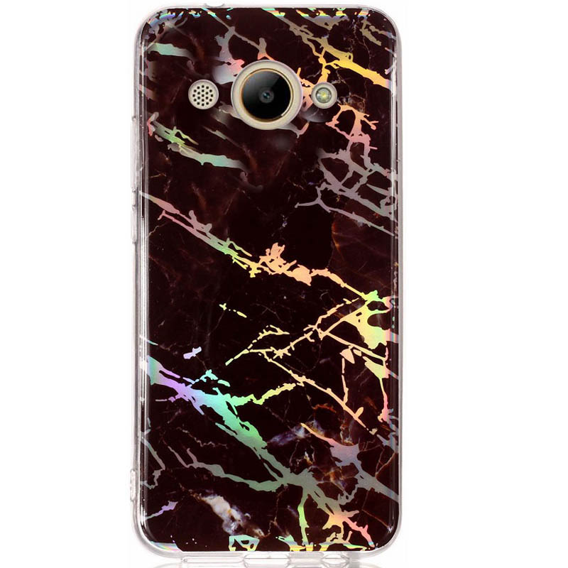 

TPU чехол Marble Series для Huawei Y3 (2017) (Черный) 678254