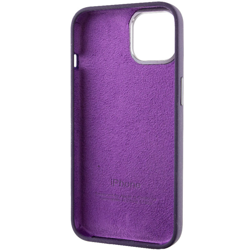 Купити Чохол Silicone Case Metal Buttons (AA) на Apple iPhone 13 (6.1") (Фіолетовий / Elderberry) на vchehle.ua