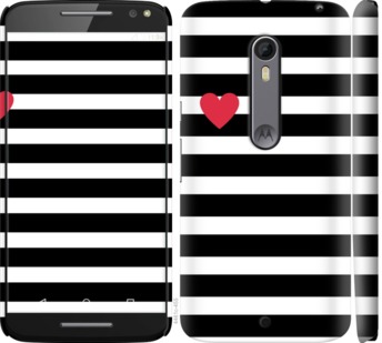 

Чехол Черно-белые полосы для Motorola Moto X Style 752140
