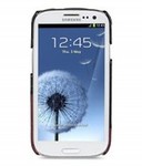 Фото #Кожаная накладка Melkco Mix and Match для Samsung i9300 Galaxy S3 (Black Croc Print/ Vintage Red) на vchehle.ua