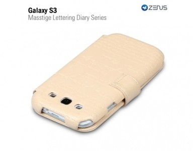 Купить Кожаный чехол Zenus Masstige Lettering diary для Samsung i9300 Galaxy S3 (Бежевый) на vchehle.ua