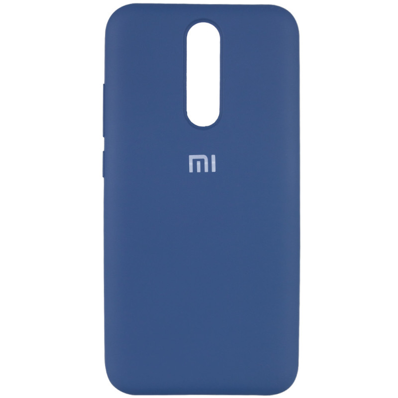 Чехол Silicone Cover Full Protective (AA) для Xiaomi Redmi 8 (Синий / Navy Blue)