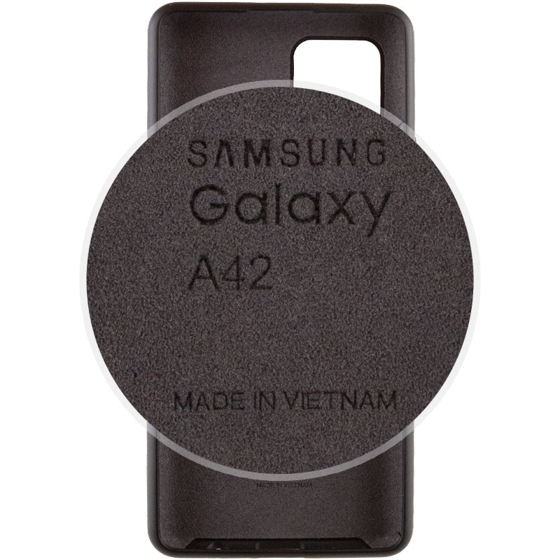 Фото Чехол Silicone Cover Full Protective (AA) для Samsung Galaxy A42 5G (Черный / Black) в магазине vchehle.ua
