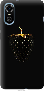 Чехол Черная клубника для ZTE Blade A31 Plus