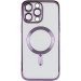 Фото TPU чехол Fibra Chrome with Magnetic safe для Apple iPhone 12 Pro (6.1") (Purple) в магазине vchehle.ua