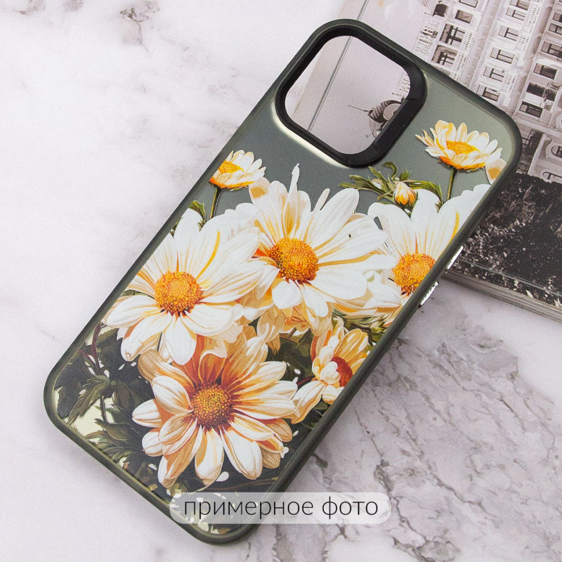 TPU+PC чохол TakiTaki Magic glow на Samsung Galaxy A13 4G (Chamomile / Black) в магазині vchehle.ua