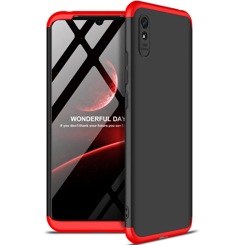 

Пластикова накладка GKK LikGus 360 градусів (орр) на Xiaomi Redmi 9A (Чорний / Червоний) 931765