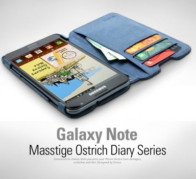 Чехол Zenus Ostrich Diary (2 цвета) для Samsung Galaxy Note GT-N7000 i9220