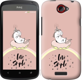 

Чохол Єдинорожки в пончике на HTC One S z560e 719243