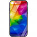 TPU+Glass чехол Diversity для Apple iPhone 7 / 8 / SE (2020) (4.7") (Rainbow)