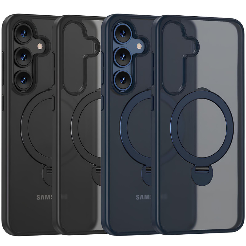 TPU+PC чехол Magnetic Safe Colorful HQ Ring для Samsung Galaxy S25+