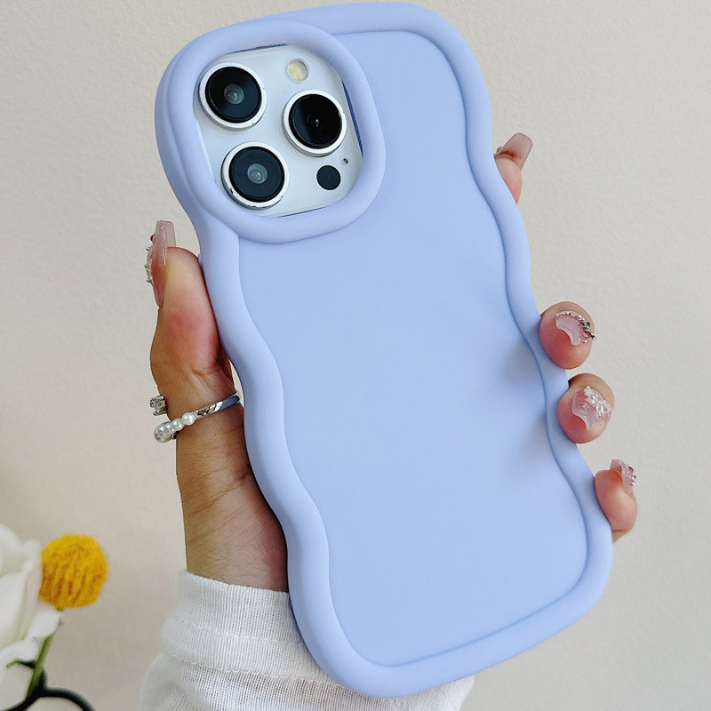 Фото Чехол TPU Ripple для Apple iPhone 12 Pro / 12 (6.1") (Lilac Blue) в магазине vchehle.ua